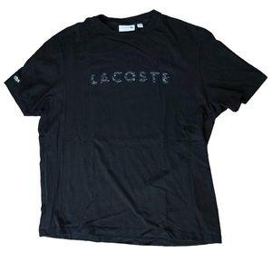 Lacoste Men’s Regular Fit T-Shirt Size 8 Black XXL